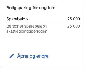 BSU på skattemeldingens webversjon.